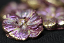 Load image into Gallery viewer, Violets - Handmade Button/Beads
