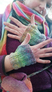 Rainbows in a Grey Sky - 2 Ply - Handspun Yarn