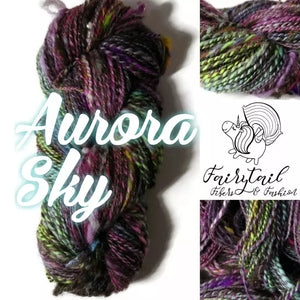 Aurora Sky 2 ply - Handspun Yarn