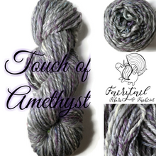 Load image into Gallery viewer, Touch of Amethyst - 2 ply - Handspun Yarn
