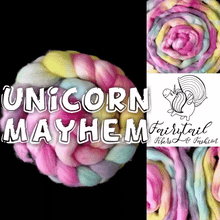 Load image into Gallery viewer, Unicorn Mayhem - Hand Dyed Roving
